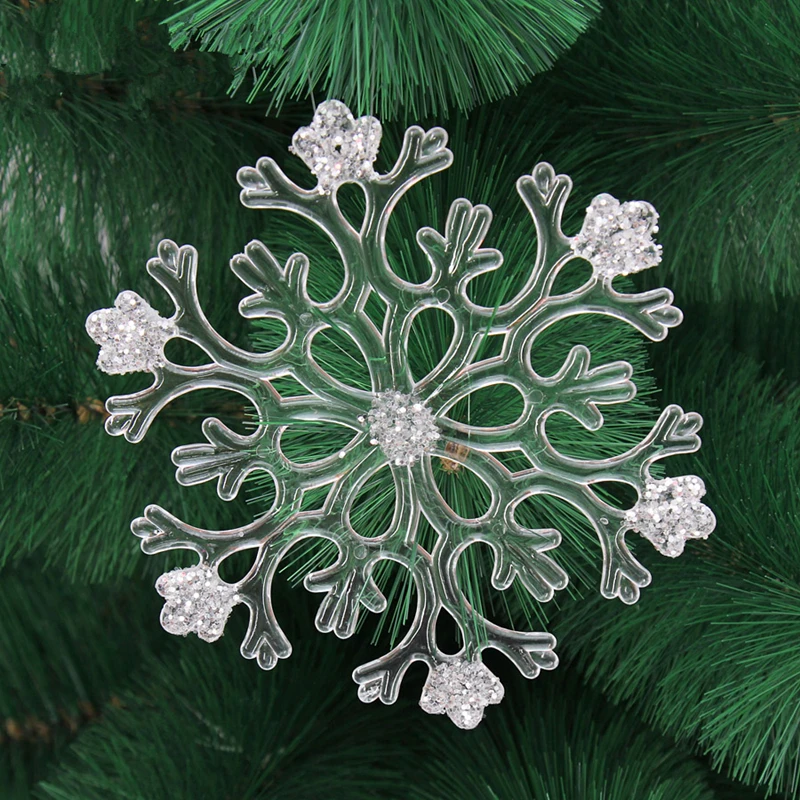 The Christmas Decorating Supplies Length 8.5CM in Total 2 PCS Transparent Sticky Snowflakes Christmas Tree Hanging Decorations
The Christmas Decorating Supplies Length 8.5CM in Total 2 PCS Transparent Sticky Snowflakes Christmas Tree Hanging Decorations