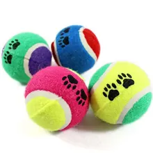Nouveau jouet pour animaux de compagnie balle chien jouet balles de Tennis courir chercher jeter jouer jouet à mâcher jouet chat Pet chien fournitures en gros pour chiens diamètre 6.5 cm(China)