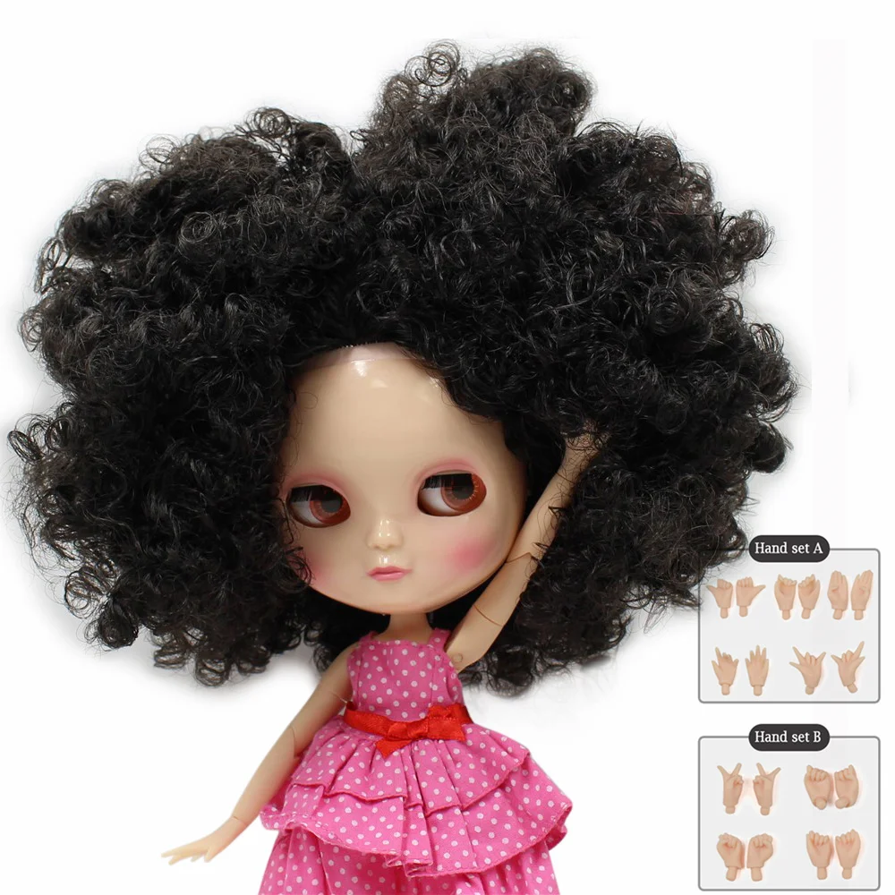 Nude icy joint doll Black curly Afrohair Include the hand set A&B like the blyth doll No.9103
Nude icy joint doll Black curly Afrohair Include the hand set A&B like the blyth doll No.9103