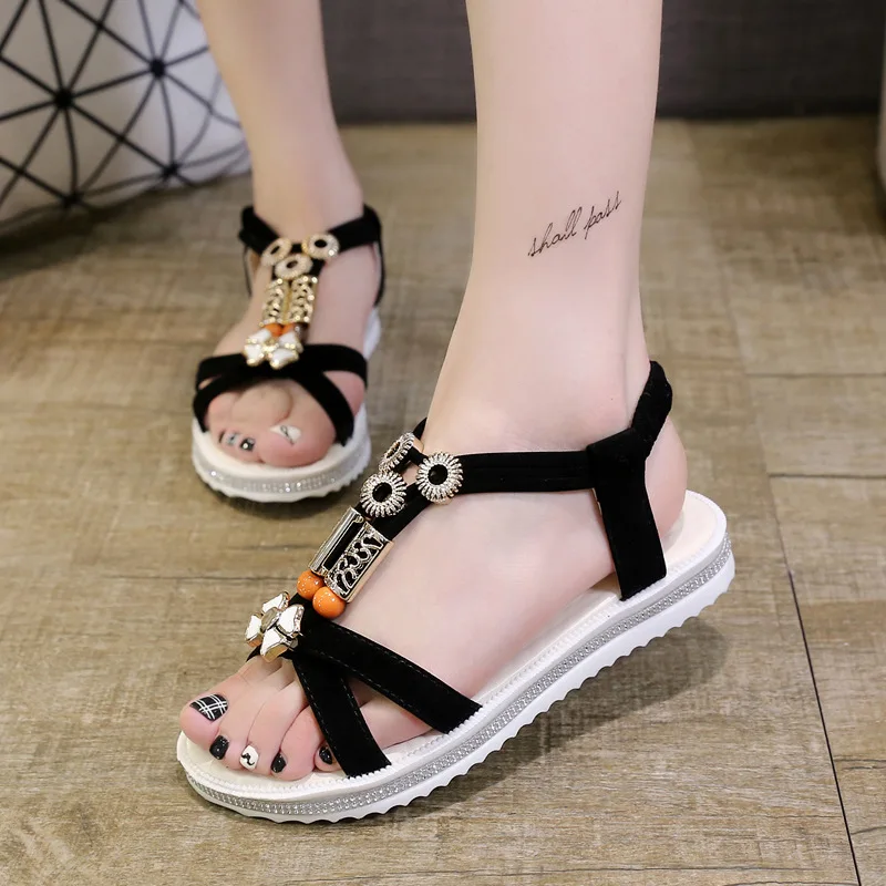2019 Summer Women Shoes Flat Beach Sandals Fashion Bohemian Women Sandals Ladies Shoes Thick Sole A1105
2019 Summer Women Shoes Flat Beach Sandals Fashion Bohemian Women Sandals Ladies Shoes Thick Sole A1105
