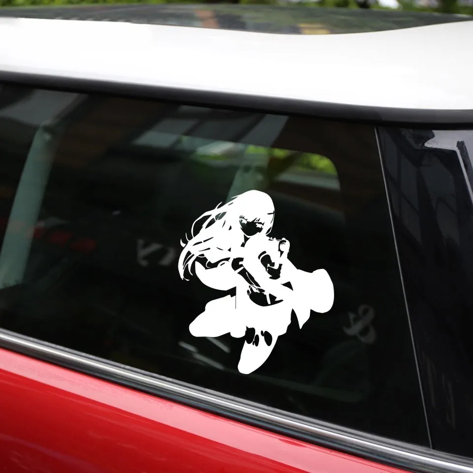 Cunymagos Manga Anime Fashion Car Sticker Motorcycle Car-Styling Decal Sticker for Car Body Window Wall BlackSilver 14.515 (11)