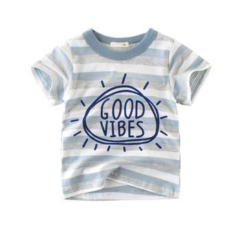 Summer cotton boys t shirt baby tee kids casual tops children basic pullover clothes sun letter print striped 2 to 9 yrs
Summer cotton boys t shirt baby tee kids casual tops children basic pullover clothes sun letter print striped 2 to 9 yrs