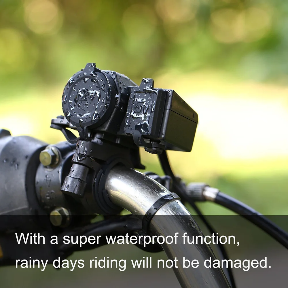 12V-24V Motorcycle 2.1A USB Waterproof Power Charger(Cannot use cigarette lighter)
12V-24V Motorcycle 2.1A USB Waterproof Power Charger(Cannot use cigarette lighter)