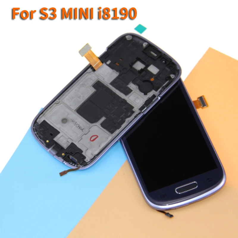 White Blue LCD For Samsung Galaxy S3 Mini i8190 LCDs Display with Touch Screen Digitizer Frame Replacement Parts
White Blue LCD For Samsung Galaxy S3 Mini i8190 LCDs Display with Touch Screen Digitizer Frame Replacement Parts