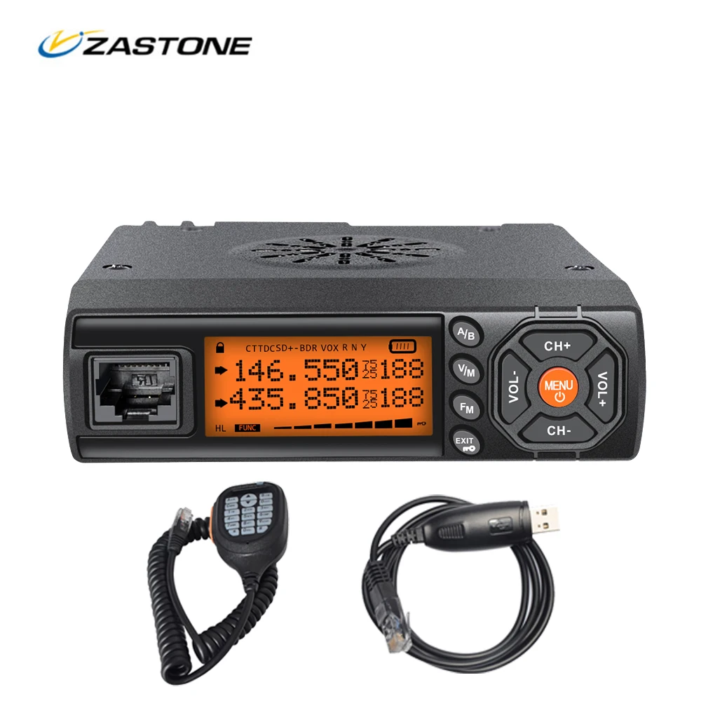 Zastone Z218 Small Mobile Radio 25W VHF 136-174MHz UHF 400-470MHz Mini Car Walkie Talkie Transceiver Car Radio with Accessories
Zastone Z218 Small Mobile Radio 25W VHF 136-174MHz UHF 400-470MHz Mini Car Walkie Talkie Transceiver Car Radio with Accessories