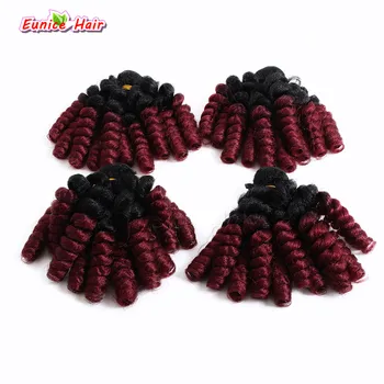 Ombre Burgundy/Brown/Grey Synthetic Curly Hair Weft quality Crochet Hair Extensions Bouncy Curl Hair Weave 40roots/pack
Ombre Burgundy/Brown/Grey Synthetic Curly Hair Weft quality Crochet Hair Extensions Bouncy Curl Hair Weave 40roots/pack