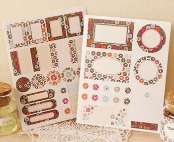 2sheets Lovely Floral Style Frame Seal Stickers for DIY Diary Notebook Album Scrapbooking Note Paper Sticker 10.4x13.4cm
2sheets Lovely Floral Style Frame Seal Stickers for DIY Diary Notebook Album Scrapbooking Note Paper Sticker 10.4x13.4cm