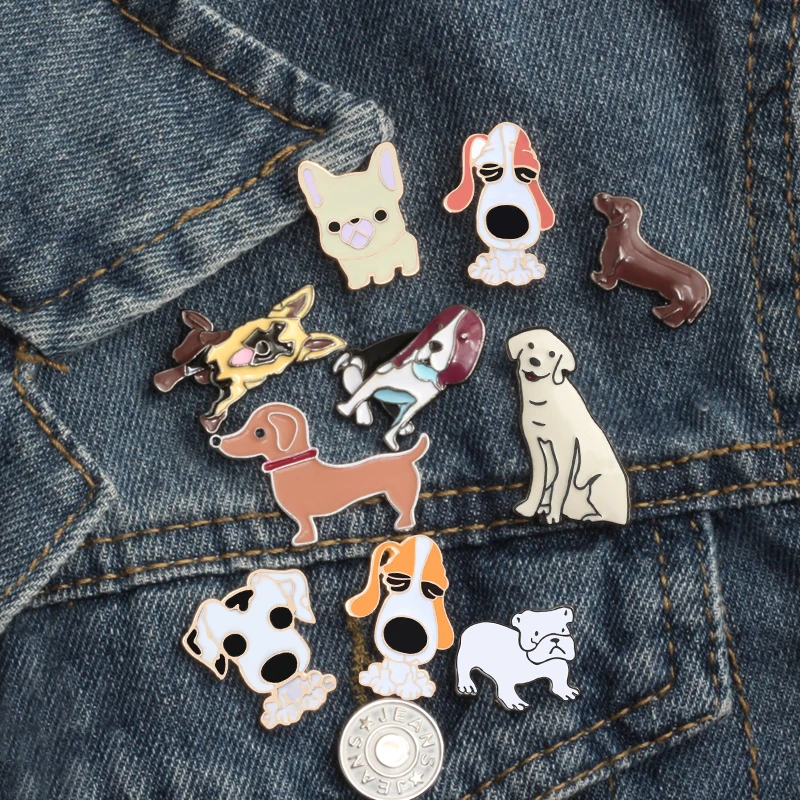 Fashion Cartoon Free Shipping Animal Brooch 10 style Cute Dogs Metal Enamel Pins Badges Shirt Sweater Denim Lapel Women jewelry
Fashion Cartoon Free Shipping Animal Brooch 10 style Cute Dogs Metal Enamel Pins Badges Shirt Sweater Denim Lapel Women jewelry