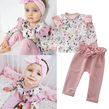 Baby Spring and Autumn Cotton Girl Set Girl Home Dress Floral Print Long Sleeve Top + Pants Two Piece Casual Sports Set
Baby Spring and Autumn Cotton Girl Set Girl Home Dress Floral Print Long Sleeve Top + Pants Two Piece Casual Sports Set