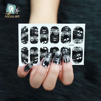 Rocooart Y5244 Halloween Style Adhesive Nail Sticker Black Skull Nail Art Decorations Women Manicure Nails Decals Wraps For Girl
Rocooart Y5244 Halloween Style Adhesive Nail Sticker Black Skull Nail Art Decorations Women Manicure Nails Decals Wraps For Girl