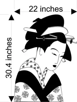 22inchX30inch High Quality Vinyl Wall Decal Sticker Vintage Japanese Geisha Beauty Women Bedroom Decor wall flower D297
22inchX30inch High Quality Vinyl Wall Decal Sticker Vintage Japanese Geisha Beauty Women Bedroom Decor wall flower D297