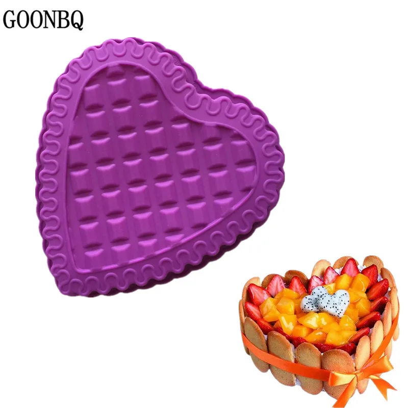 GOONBQ 1 pc Heart Shape Cake Molds Silicone Large Size Cake Pan Non-Stick Wedding Cake Decorating Mold
GOONBQ 1 pc Heart Shape Cake Molds Silicone Large Size Cake Pan Non-Stick Wedding Cake Decorating Mold