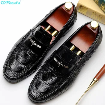 QYFCIOUFU 2019 Handmade crocodile shoes Designer Fashion Luxury Wedding Party mens dress shoes Genuine Leather Mens oxford shoes
QYFCIOUFU 2019 Handmade crocodile shoes Designer Fashion Luxury Wedding Party mens dress shoes Genuine Leather Mens oxford shoes