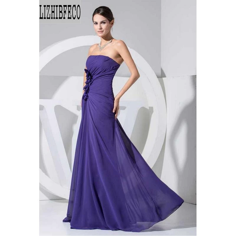 Chiffon Strapless Beading Floor-Length Pleated Flowers A-line Formal Evening Dresses Sleeveless Custom made
Chiffon Strapless Beading Floor-Length Pleated Flowers A-line Formal Evening Dresses Sleeveless Custom made