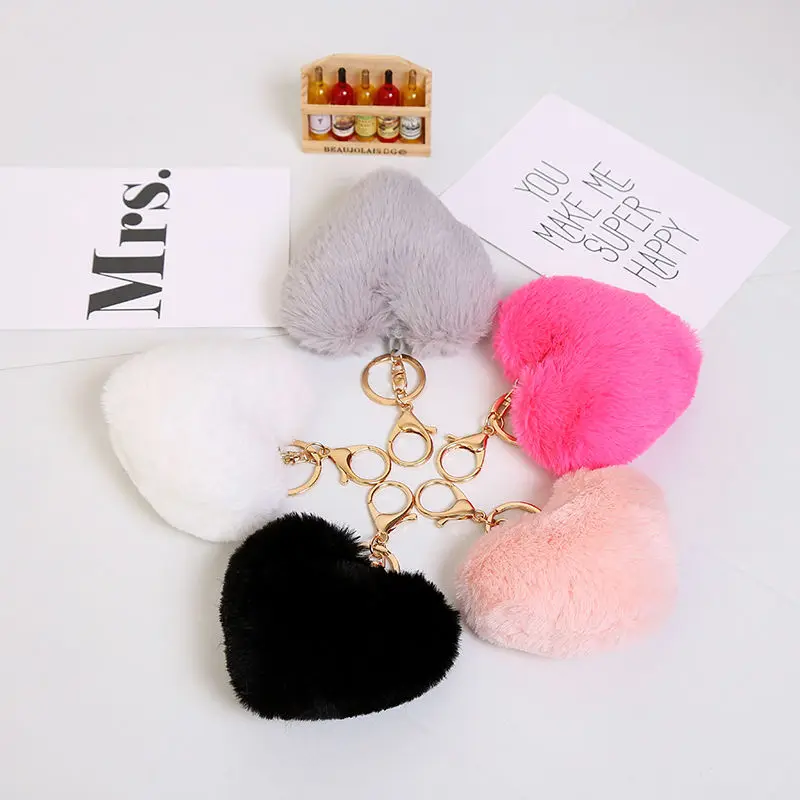 Multicolor 10cm Imitation Faux Big Heart Rabbit Fur key Chains Fluffy Plush Keychain Car Keyring Charm Bag Pendant For Women
Multicolor 10cm Imitation Faux Big Heart Rabbit Fur key Chains Fluffy Plush Keychain Car Keyring Charm Bag Pendant For Women