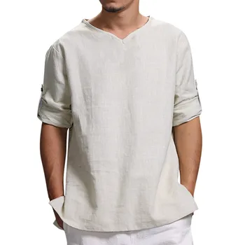 2019 Camisa Male Shirts Men's Summer New Pure Cotton And Hemp Top Comfortable Fashion Blouse Top Camisas Masculina Plus Size
2019 Camisa Male Shirts Men's Summer New Pure Cotton And Hemp Top Comfortable Fashion Blouse Top Camisas Masculina Plus Size