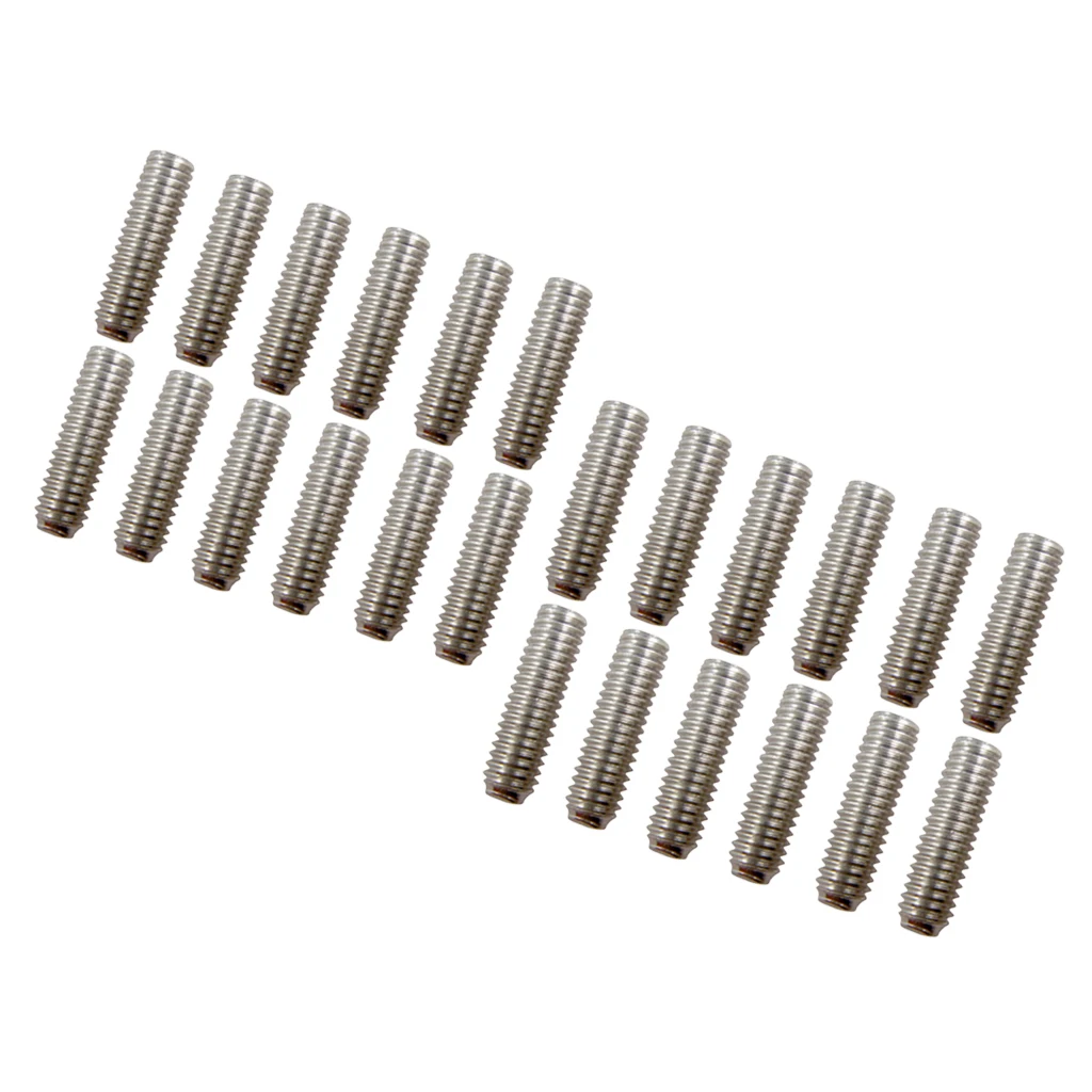Perfeclan 24 Pieces Guitar Saddle Bridge Hexagon Screws for Fender Strat Tele Guitar Parts Guitar Parts & Accessories