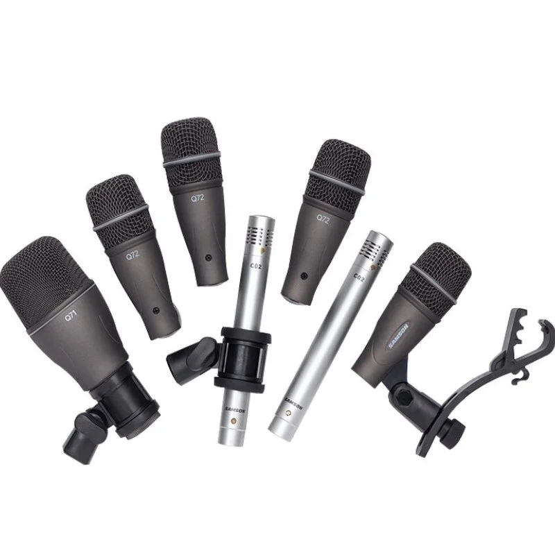 SAMSON DK707 7-Piece drum mic kit full-range microphone package for professional drummers include Q71, Q72 & C02 Mics
SAMSON DK707 7-Piece drum mic kit full-range microphone package for professional drummers include Q71, Q72 & C02 Mics
