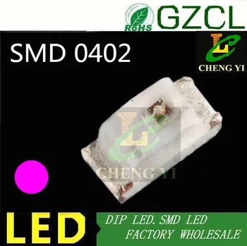 High bright PINK 0402 SMD chip led 1.0*0.5*0.4mm surface mounted LED diode(CE&Rosh)
High bright PINK 0402 SMD chip led 1.0*0.5*0.4mm surface mounted LED diode(CE&Rosh)