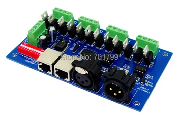 12channel(4groups) easy dmx512 decoder;DC12-24V input;constant voltage PWM output;with XLR&RJ45 interface
12channel(4groups) easy dmx512 decoder;DC12-24V input;constant voltage PWM output;with XLR&RJ45 interface