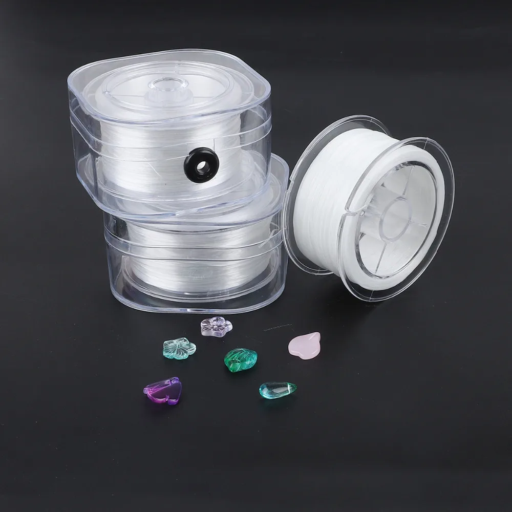 Hot Sale 30/80/100/200Meter/Roll Crystal Beading Stretch Elastic Thread Cord with Box Clear Round For DIY Beading Jewelry Making
Hot Sale 30/80/100/200Meter/Roll Crystal Beading Stretch Elastic Thread Cord with Box Clear Round For DIY Beading Jewelry Making