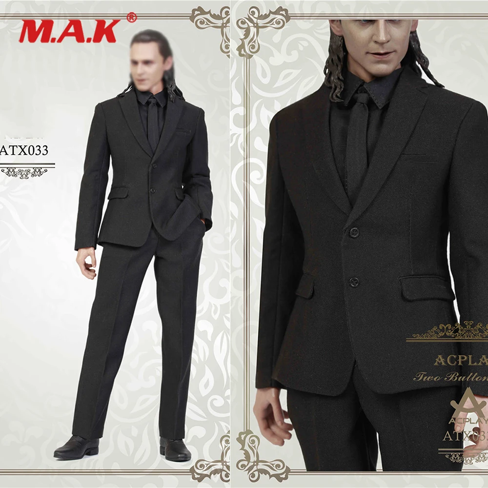 ATX033 1/6 Scale Male Figure Gentleman Black Business Suit Set Shoes Pants For 12" Action Figure Body Model Accessory
ATX033 1/6 Scale Male Figure Gentleman Black Business Suit Set Shoes Pants For 12" Action Figure Body Model Accessory