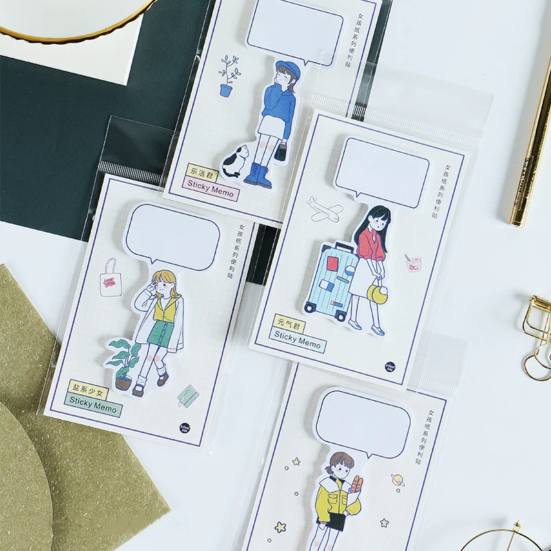 Japanese Kawaii Girl Memo Pad Creative Office Decoration Post It Sticky Note Planner Cute Cartoon Stationery School Supplies
Japanese Kawaii Girl Memo Pad Creative Office Decoration Post It Sticky Note Planner Cute Cartoon Stationery School Supplies