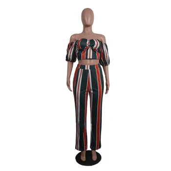 2018 Sexy 2 Piece Set Women Boho Striped Strapless Top Long Pants Suit Summer Two Piece Tracksuit
2018 Sexy 2 Piece Set Women Boho Striped Strapless Top Long Pants Suit Summer Two Piece Tracksuit