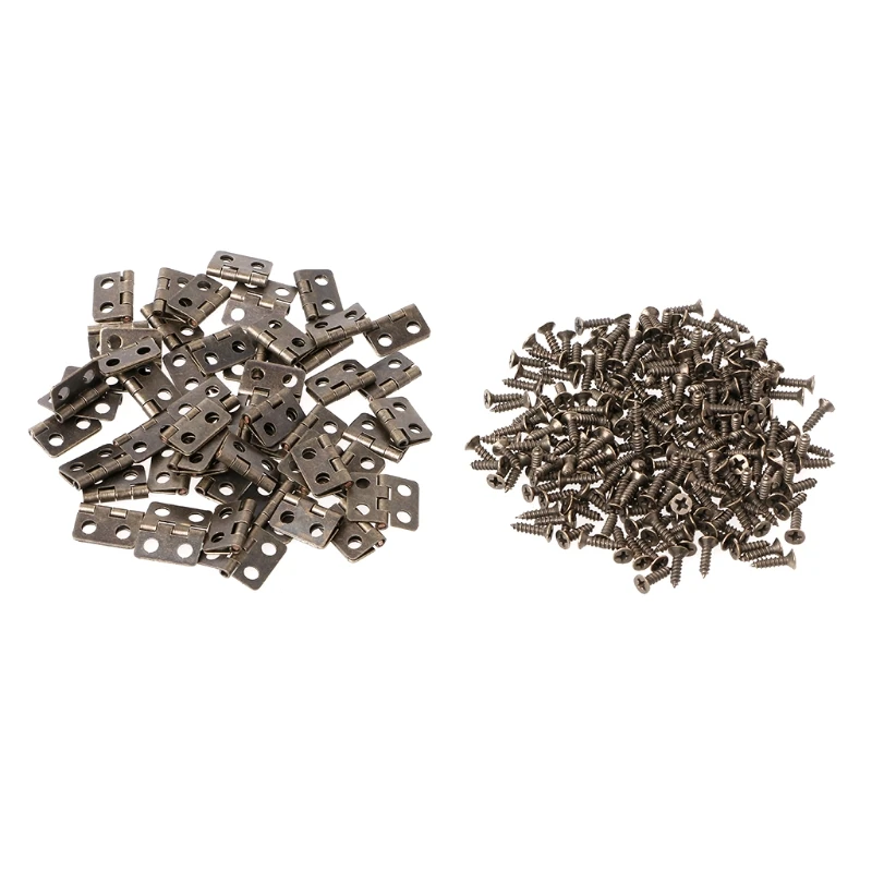 OOTDTY 50Pcs 24x17mm Furniture Hinge Cabinet Hardware Box Jewelry For Hinges Decorative
OOTDTY 50Pcs 24x17mm Furniture Hinge Cabinet Hardware Box Jewelry For Hinges Decorative