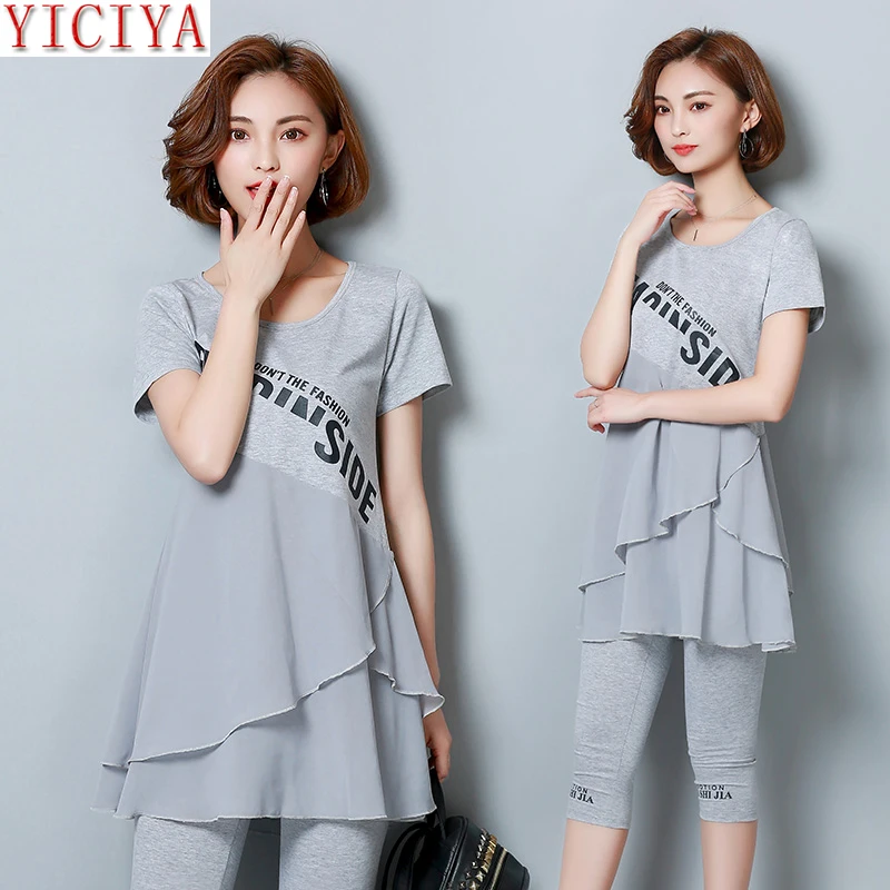 Gray Ruffles 2 Piece Set Plus Size Large Tracksuits for Women Outfits Co-ord Chiffon Top and Pants Sportswear Fitness Clothing
Gray Ruffles 2 Piece Set Plus Size Large Tracksuits for Women Outfits Co-ord Chiffon Top and Pants Sportswear Fitness Clothing