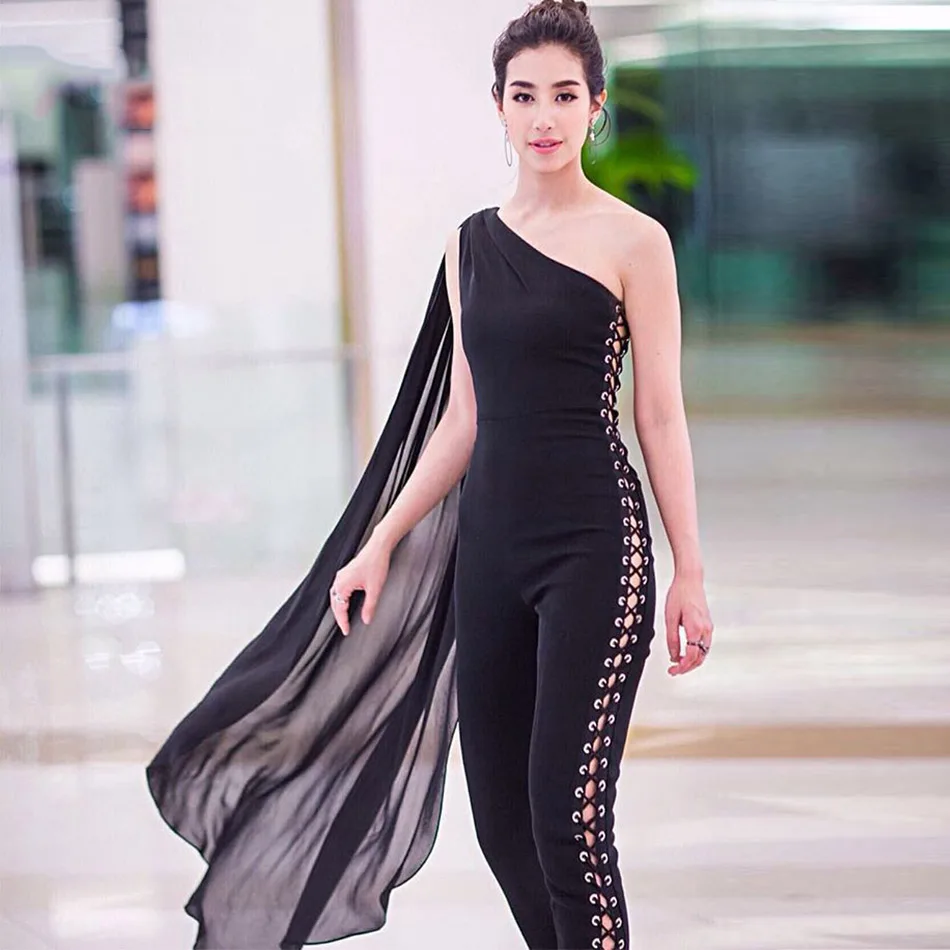 Seamyla 2019 New Jumpsuits Women Sexy One Shoulder Ribbon Celebrity Party Jumpsuit Summer Hollow Out Club Bodycon Jumpsuits
Seamyla 2019 New Jumpsuits Women Sexy One Shoulder Ribbon Celebrity Party Jumpsuit Summer Hollow Out Club Bodycon Jumpsuits