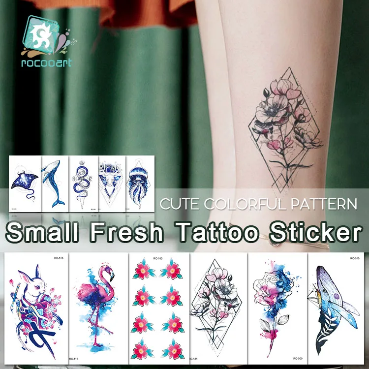 Rocooart Small Birds Fake Tattoo Flower Taty Body Art Flash Tatouage For Women Hand Tattoo Stickers Colorful Temporary Tattoos
Rocooart Small Birds Fake Tattoo Flower Taty Body Art Flash Tatouage For Women Hand Tattoo Stickers Colorful Temporary Tattoos