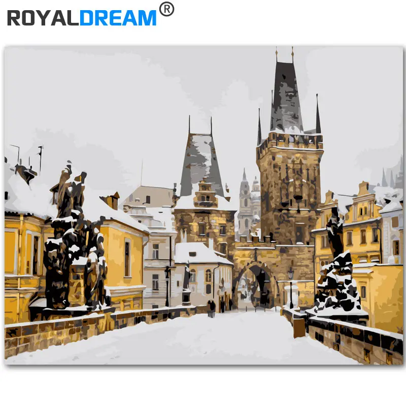 ROYALDREAM Snowy City Landscape DIY Painting By Numbers Kit Paint On Canvas Painting Calligraphy For Home Decor
ROYALDREAM Snowy City Landscape DIY Painting By Numbers Kit Paint On Canvas Painting Calligraphy For Home Decor