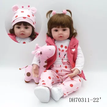 new 58cm Silicone Reborn Baby Dolls Reborn Realista Fashion Dolls For Princess Children Birthday Gift Reborn
new 58cm Silicone Reborn Baby Dolls Reborn Realista Fashion Dolls For Princess Children Birthday Gift Reborn