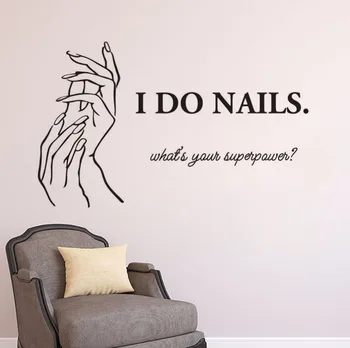 Manicure Nails Wall Sticker Beauty Studio Decoration Nail Salon Lettering Wall Decals Girl Nail Polish Vinyl Stickers AZ144
Manicure Nails Wall Sticker Beauty Studio Decoration Nail Salon Lettering Wall Decals Girl Nail Polish Vinyl Stickers AZ144