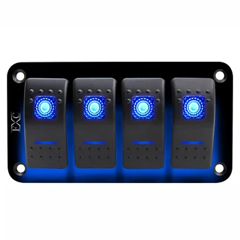 SHGO-12V-24V 4 gang blue 2 LED Light Rocker Switch Panel Circuit Breaker Boat Marine Waterproof
SHGO-12V-24V 4 gang blue 2 LED Light Rocker Switch Panel Circuit Breaker Boat Marine Waterproof