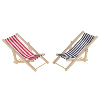 2 Pieces 1/12 Foldable Miniature Blue+Red Striped Beach / Lawn / Deck Chair for Dollhouse Garden Accessory
2 Pieces 1/12 Foldable Miniature Blue+Red Striped Beach / Lawn / Deck Chair for Dollhouse Garden Accessory