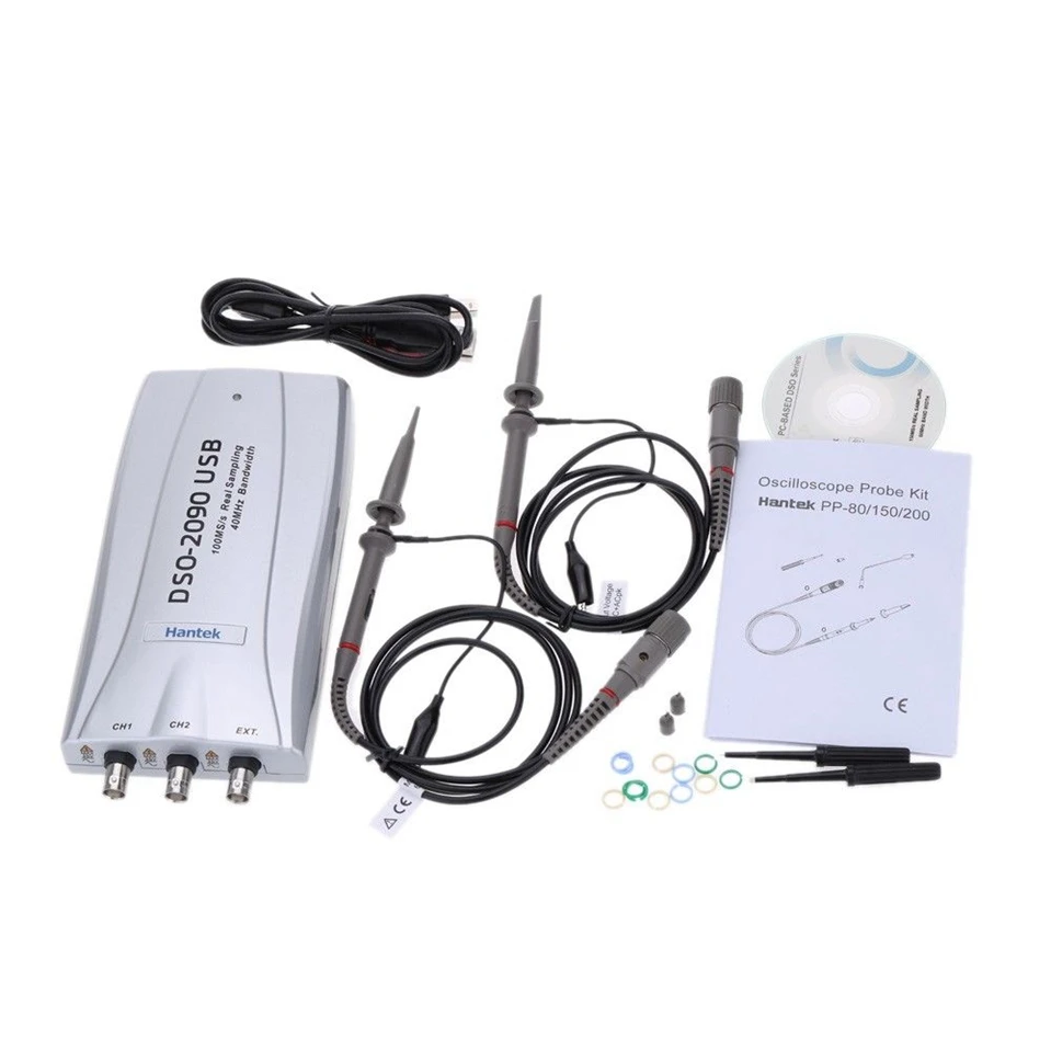 Hot Hantek DSO2090 Hantek DSO2150 Hantek DSO2250 PC USB Oscilloscope 2 Digital Channels 100/150/200MSa/s
Hot Hantek DSO2090 Hantek DSO2150 Hantek DSO2250 PC USB Oscilloscope 2 Digital Channels 100/150/200MSa/s