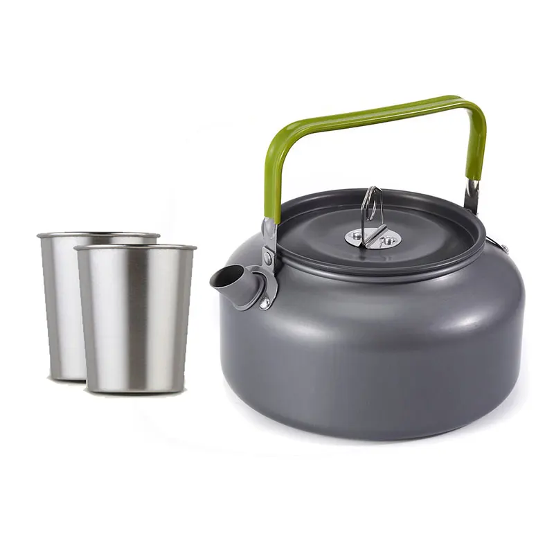 VILEAD 0.8L Portable Outdoor Kettle Teacup Set Coffee Pot Camping Teapot Barbecue Hot Water Bottles with 2 Teacups Teakettle
VILEAD 0.8L Portable Outdoor Kettle Teacup Set Coffee Pot Camping Teapot Barbecue Hot Water Bottles with 2 Teacups Teakettle