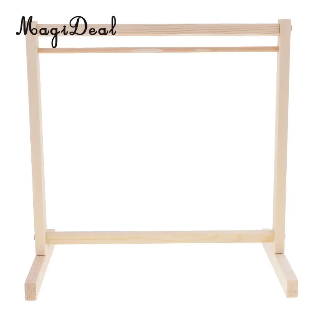 MagiDeal 1Set 1/6 Scale BJD Wooden Garment Rack Clothes Organizer for Dollfie Doll Dollhouse Furniture Accessories Decor 30x30cm