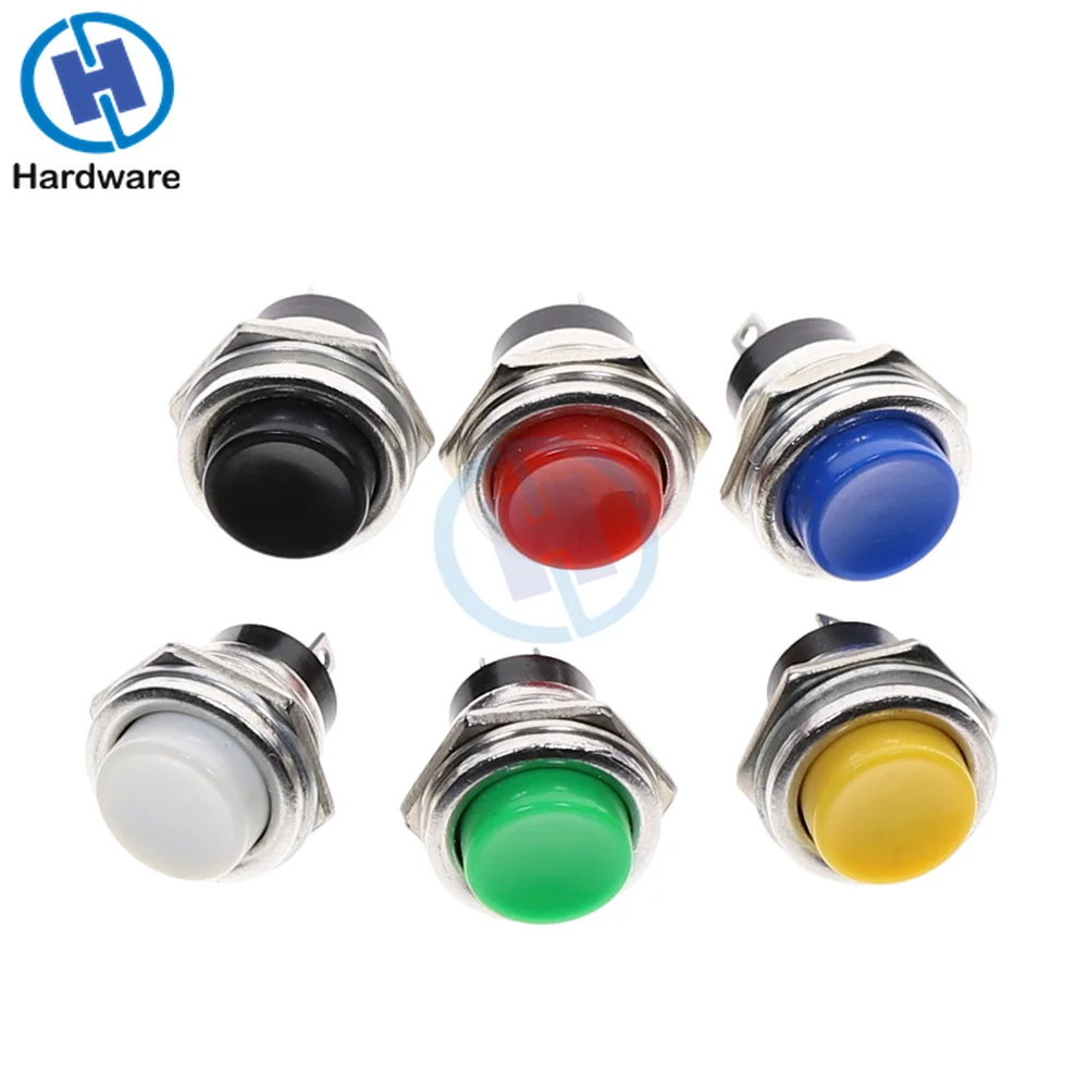 Momentary SPST NO Round Push Button Switch 16mm Red/Yellow/Blue/Green/White 6A/125VAC 3A/250VAC
Momentary SPST NO Round Push Button Switch 16mm Red/Yellow/Blue/Green/White 6A/125VAC 3A/250VAC