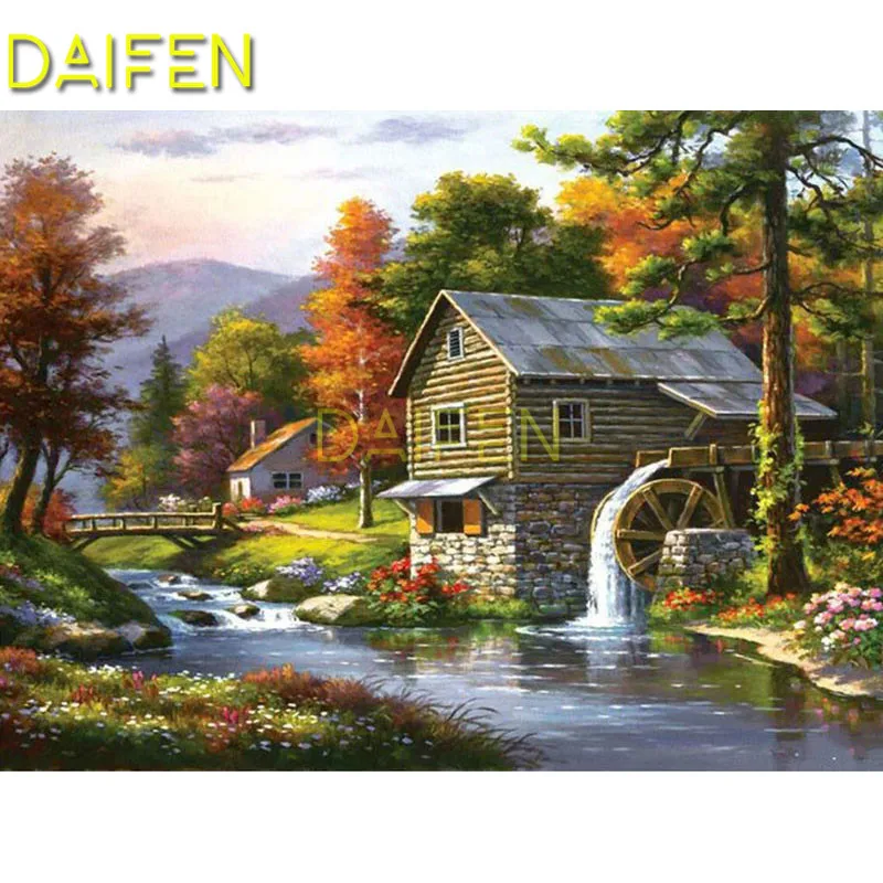 5D DIY Diamond embroidery Cross stitch Full Square Diamond mosaic village river windmill bridge Full Round Diamond painting
5D DIY Diamond embroidery Cross stitch Full Square Diamond mosaic village river windmill bridge Full Round Diamond painting