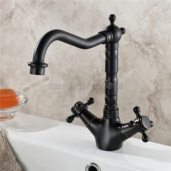 Black Oil Rubbed Bronze Bathroom Faucet Wash Basin Mixer Sink Faucets Deck Mount Swivel Spout Cold & Hot Water Mixer Taps Wnf033
Black Oil Rubbed Bronze Bathroom Faucet Wash Basin Mixer Sink Faucets Deck Mount Swivel Spout Cold & Hot Water Mixer Taps Wnf033