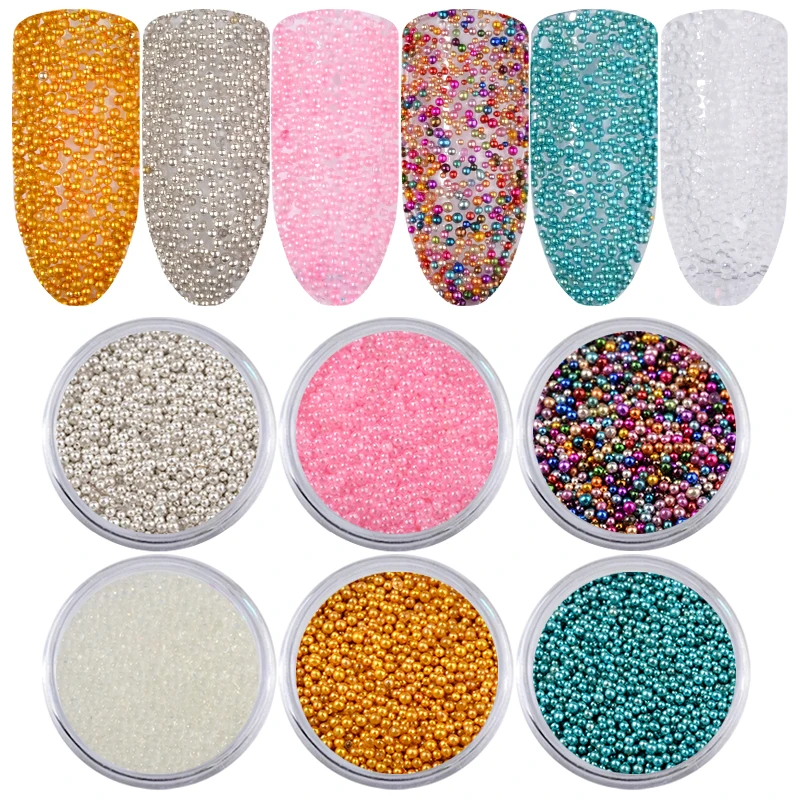 6pcs/set Mixed Color Nail Caviar Beads Micro Pearl Ball Holo Colorful 3d DIY Tiny Manicure Decorations Nail Art Accessories
6pcs/set Mixed Color Nail Caviar Beads Micro Pearl Ball Holo Colorful 3d DIY Tiny Manicure Decorations Nail Art Accessories