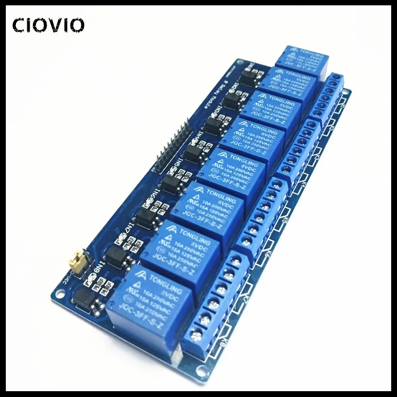 8 Channel DC 5V Relay Module with Optocoupler Low Level Trigger Expansion Board for arduino
8 Channel DC 5V Relay Module with Optocoupler Low Level Trigger Expansion Board for arduino