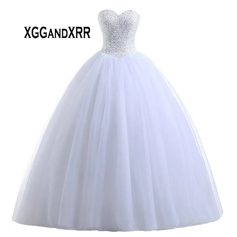 Sexy Sweetheart Tulle Wedding Dress Romantic Full Beaded Sequins Lace Up Backless Wedding Bride Dress Cheap Bridal Gown
Sexy Sweetheart Tulle Wedding Dress Romantic Full Beaded Sequins Lace Up Backless Wedding Bride Dress Cheap Bridal Gown