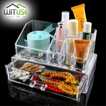 WITUSE Clear Acrylic Makeup Organizer Storage Box Cosmetic Box Lipstick Jewelry Box Case Holder Display Stand Make Up Brush Case
WITUSE Clear Acrylic Makeup Organizer Storage Box Cosmetic Box Lipstick Jewelry Box Case Holder Display Stand Make Up Brush Case