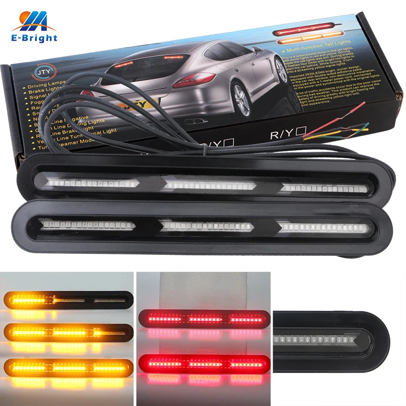 YM E-Bright 2 PCS 2835 60 SMD Car LED Brake Lights Red Flow Turn Signal Lamps Yellow 12V DRL Auto Bulbs
YM E-Bright 2 PCS 2835 60 SMD Car LED Brake Lights Red Flow Turn Signal Lamps Yellow 12V DRL Auto Bulbs