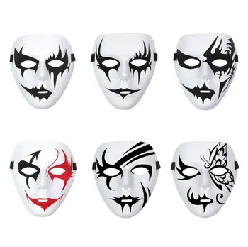 

YOFAY Party Masks Venice Cut Carving Retro Rome Painted Mask Masquerade Halloween Venetian Costumes Carnival Mask Hip Hop Masks