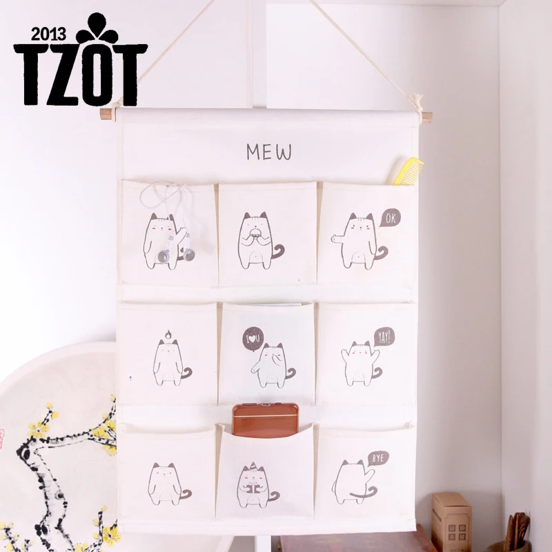 Multi Pockets Wall Hanging Storage Bag Cartoon Cotton Linen Wall Mounted Hanging Organizer Pouch Space Saver Sundries Case -FZ
Multi Pockets Wall Hanging Storage Bag Cartoon Cotton Linen Wall Mounted Hanging Organizer Pouch Space Saver Sundries Case -FZ
